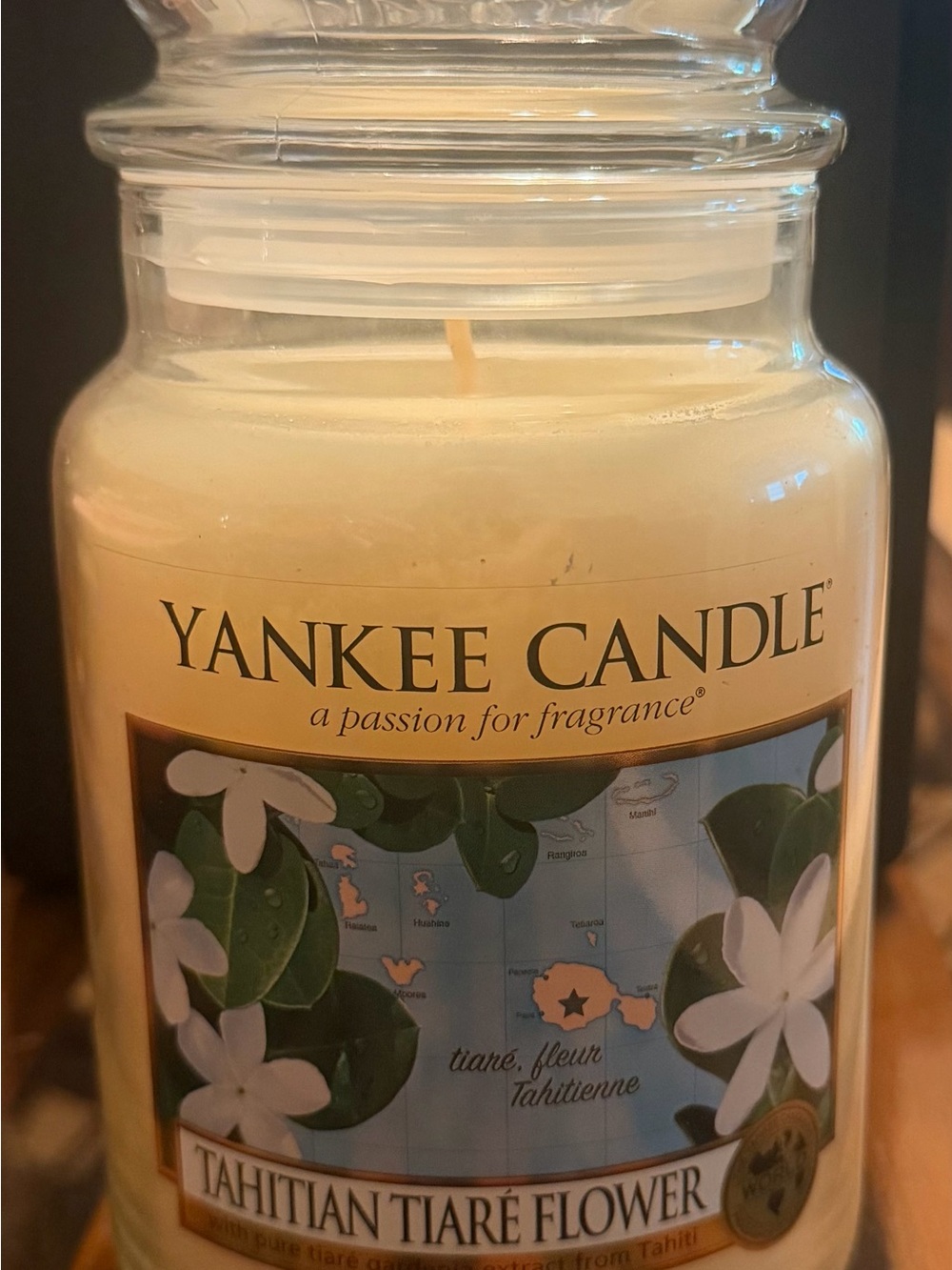 Yankee Candle Tahitian Tiaré Flower 22oz Large NEW RETIRED HTF